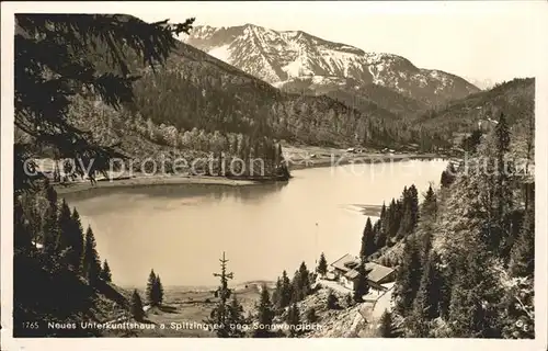 Spitzingsee Pension Restaurant gegen Sonnwendjoch Kat. Schliersee