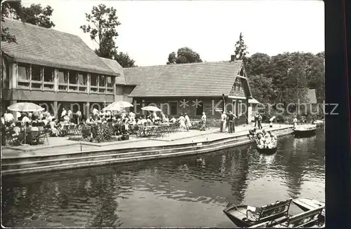 Luebbenau Spreewald Ortsteil Lehde HO Gaststaette Froehlicher Hecht Kat. Luebbenau