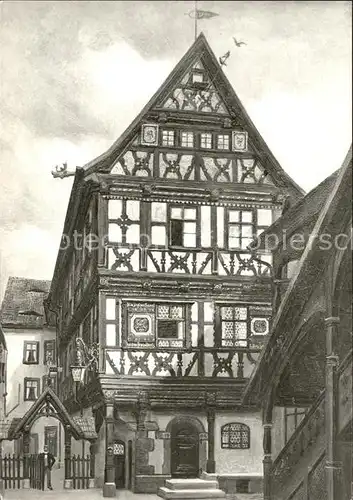 Meiningen Thueringen Buechnersches Haus Fachwerk Kat. Meiningen