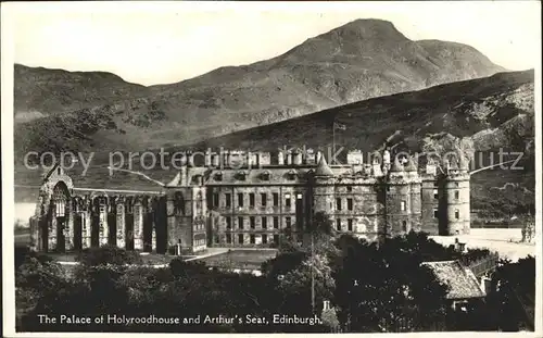 Edinburgh The Palace of Holyroodhouse  Kat. Edinburgh