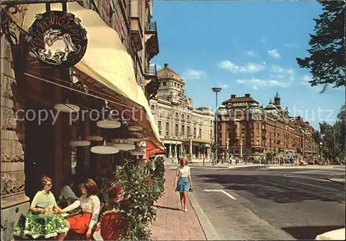 Stockholm Maine Nybroplan mit Koenigl Schauspielhaus Kat. Stockholm