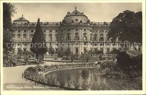 Wuerzburg Residenz Garten Kat. Wuerzburg