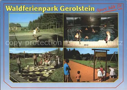 Gerolstein Waldferienpark Tennis Hallenbad Boule Kat. Gerolstein