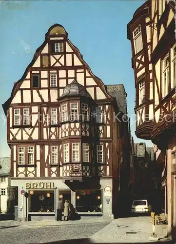 Limburg Lahn Fachwerkhaeuser am Kornmarkt Kat. Limburg a.d. Lahn