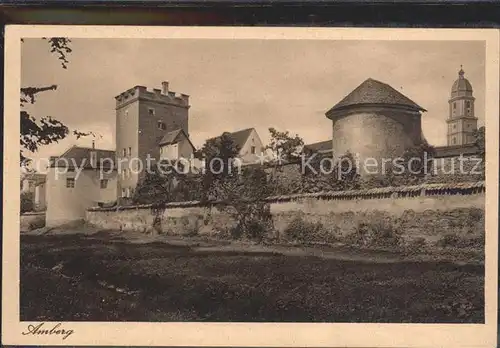 Amberg Oberpfalz Stadtmauer Kat. Amberg