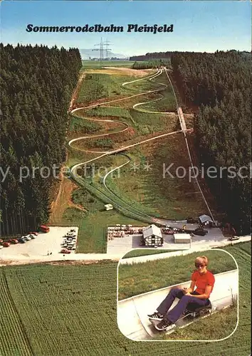 Pleinfeld Sommerrodelbahn Fliegeraufnahme Kat. Pleinfeld