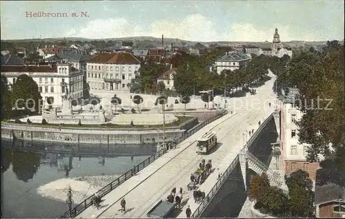 Heilbronn Neckar Statblick Neckarbruecke Kat. Heilbronn