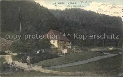 Fraenkische Schweiz Schottersmuehle Kat. Pottenstein