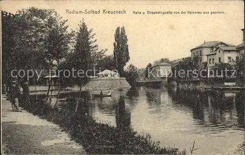 Bad Kreuznach Nahe und Elisabethquelle von Kaiserau gesehen Kat. Bad Kreuznach