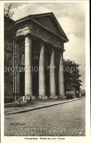 Frankenthal Pfalz Portal der Kirche Kat. Frankenthal (Pfalz)