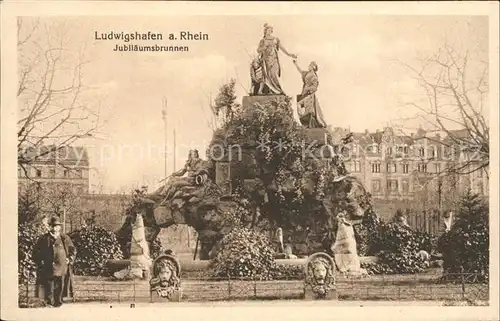 Ludwigshafen Rhein Jubilaeumsbrunnen Kat. Ludwigshafen am Rhein