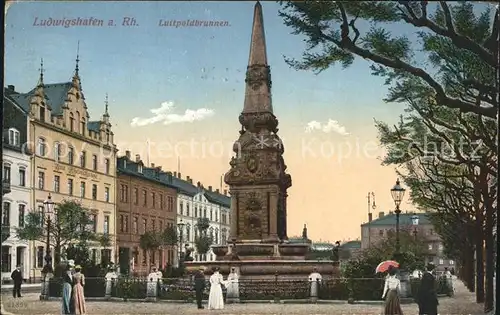 Ludwigshafen Rhein Luitpoldbrunnen Kat. Ludwigshafen am Rhein