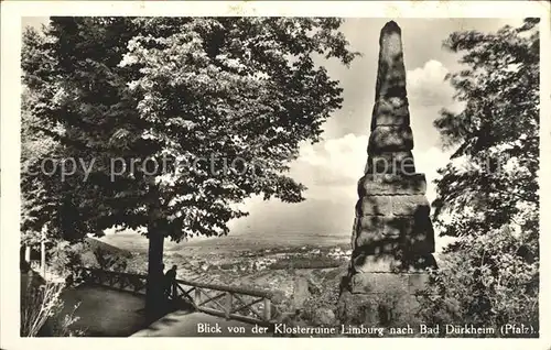 Bad Duerkheim Blick von Klosterruine Limburg Kat. Bad Duerkheim