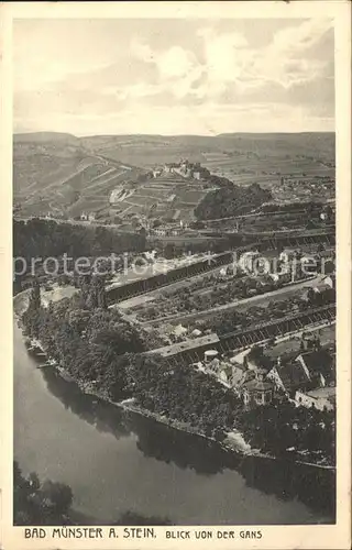 Bad Muenster Stein Ebernburg Blick von der Gans Kat. Bad Muenster am Stein Ebernburg