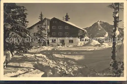 Sonthofen Oberallgaeu Allgaeuer Berghof Berggasthof Kat. Sonthofen