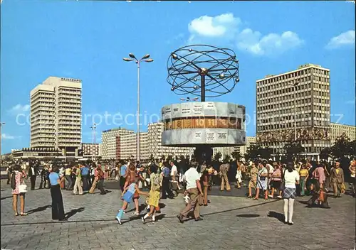 Berlin Uraniasaeule Weltzeituhr  Kat. Berlin