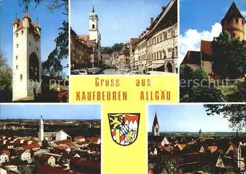 Kaufbeuren Turm Strassenpartie Schloss Stadtblick Kat. Kaufbeuren