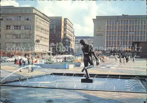 Essen Ruhr Gildeplatz Brunnen Kat. Essen