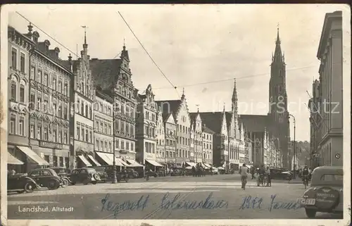 Landshut Isar Altstadtpartie Kat. Landshut