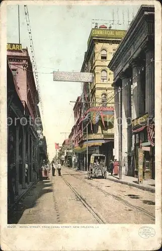 New Orleans Louisiana Royal Street from Canal Street Kat. New Orleans