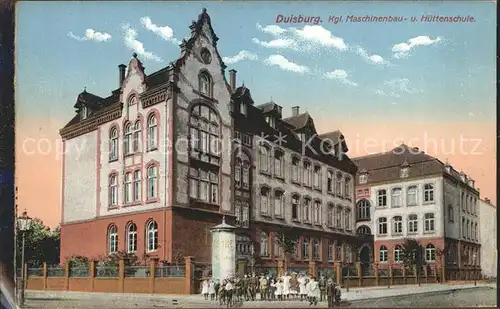 Duisburg Ruhr Kgl Maschinenbau und Huettenschule Kat. Duisburg