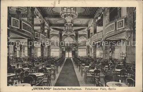 Berlin Vaterland Dt Kaffeehaus Potsdamer Platz Kat. Berlin