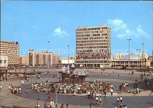 Berlin Alexanderplatz mit Haus des Lehrers und Kongresshalle Kat. Berlin