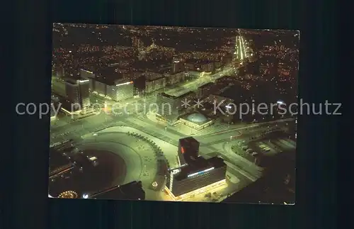 Berlin bei Nacht Blick vom Fernsehturm Kat. Berlin