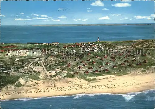 Hoernum Sylt mit Kurstrand Fliegeraufnahme Kat. Hoernum (Sylt)