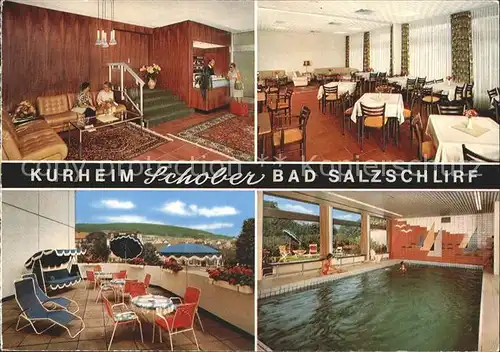 Bad Salzschlirf Kurheim Schober Restaurant Hallenbad Kat. Bad Salzschlirf