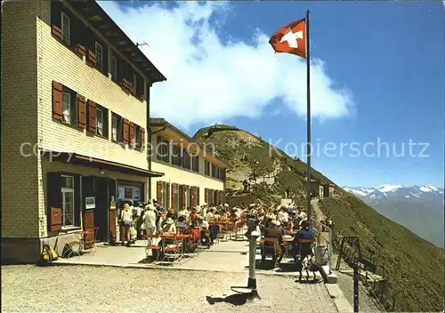 Brienzer Rothorn BE Hotel Bergrestaurant Flagge Kat. Brienzer Rothorn