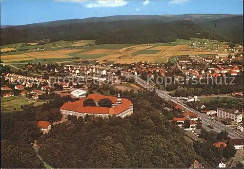 Herzberg Harz Blick auf Welfenschloss Fliegeraufnahme Kat. Herzberg am Harz