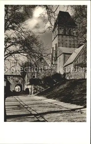 Ratzeburg Dom mit Bischofssitz und Steintor Inselstadt Naturpark Lauenburgische Seen Kat. Ratzeburg