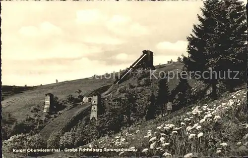 Oberwiesenthal Erzgebirge Grosse Fichtelberg Sprungschanze Kat. Oberwiesenthal