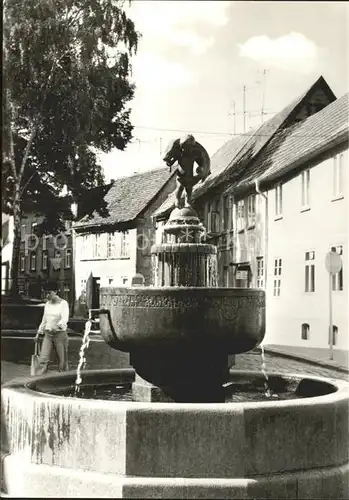 Teterow Mecklenburg Vorpommern Hechtbrunnen Kat. Teterow