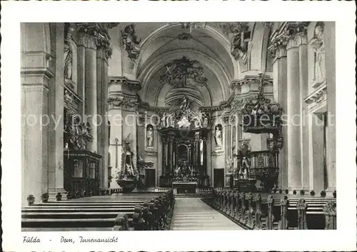 Fulda Dom Innenansicht Kat. Fulda