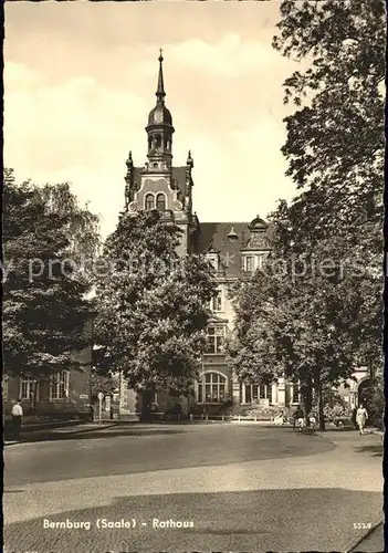 Bernburg Saale Rathaus Kat. Bernburg