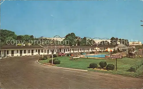 Hagerstown Maryland Colonial Motel Restaurant Swimming Pool Kat. Hagerstown