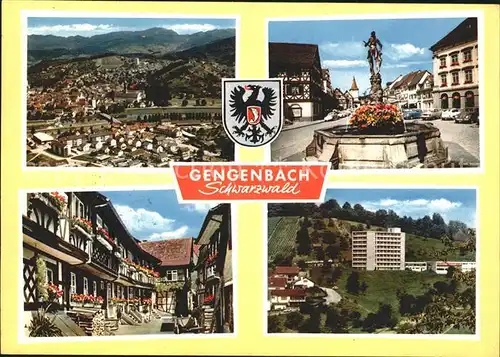 Gengenbach Brunnen Strassenansicht  Kat. Gengenbach Schwarzwald