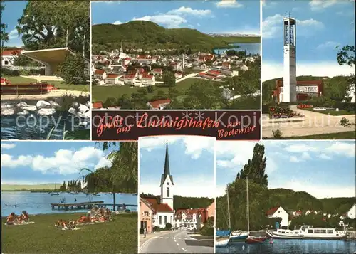 Ludwigshafen Bodensee Kirche Faehre Freibad  Kat. Bodman Ludwigshafen