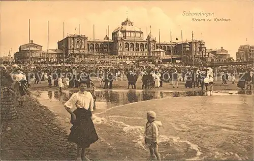 Scheveningen Strand en Kurhaus Kat. Scheveningen