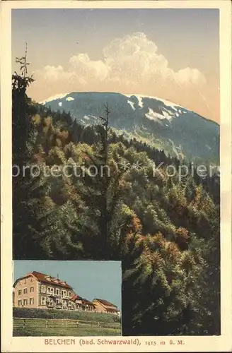 Belchen Baden Berggasthaus Schwarzwald Kat. Neuenweg