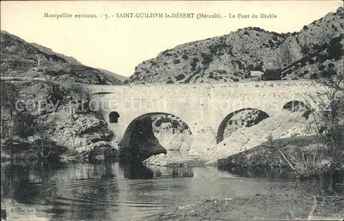 Saint Guilhem le Desert Pont du Diable Kat. Saint Guilhem le Desert