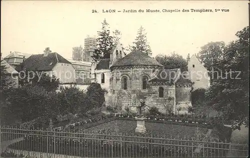 Laon Aisne Jardin du Musee Chapelle des Templiers Kat. Laon