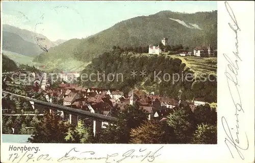 Hornberg Schwarzwald Teilansicht Bruecke Kat. Hornberg