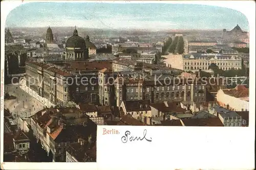 Berlin Blick ueber die Stadt Kat. Berlin