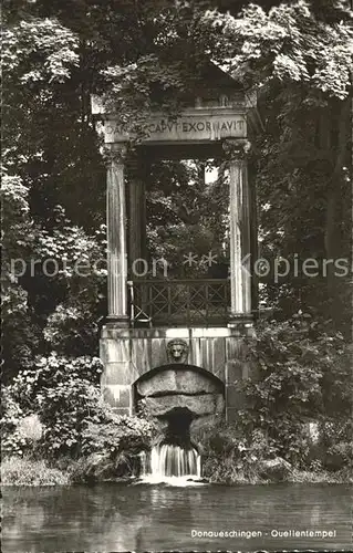 Donaueschingen Quellentempel Donau Kat. Donaueschingen