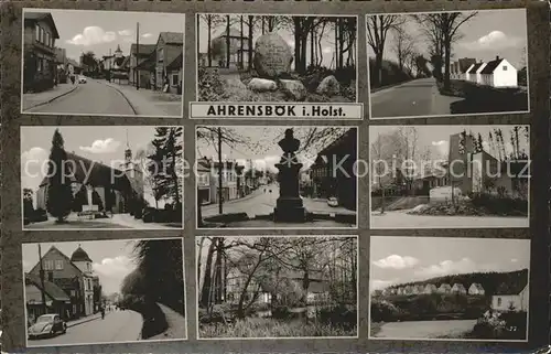 Ahrensboek Ostholstein Strassenpartie Gedenkstein Denkmal Kirche Kat. Ahrensboek