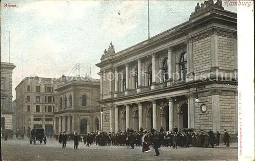 Hamburg Boerse Gebaeude Kat. Hamburg