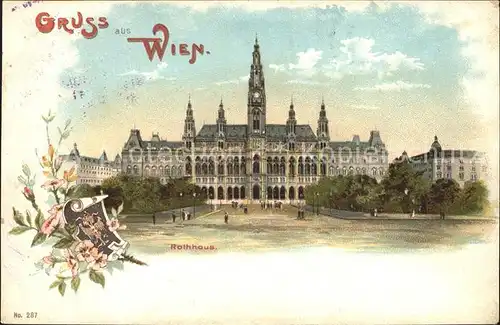 Wien Rathaus Kat. Wien